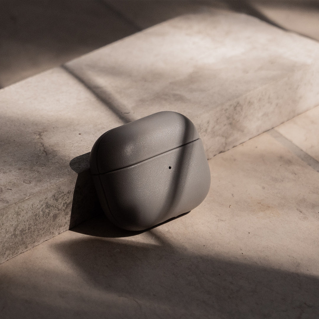 Nappa Leather AirPods (4th Generation) Case - Grey