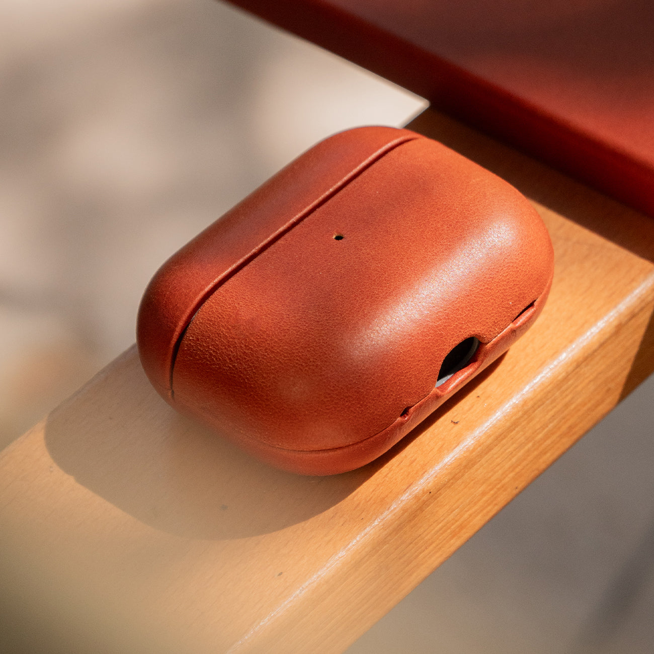 Leather AirPods Pro (2nd Generation) Case - Saddle Brown - RYAN London