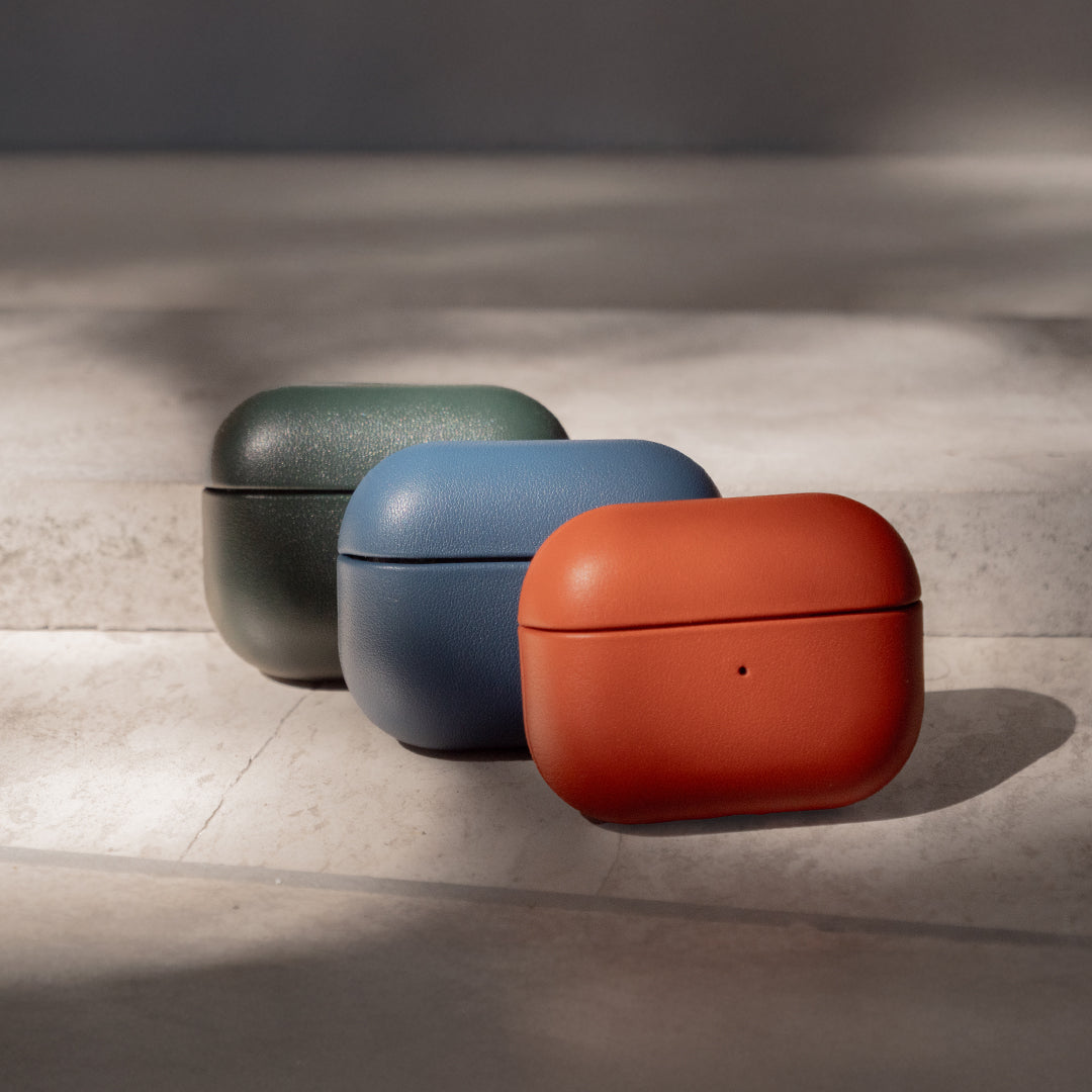 Nappa Leather AirPods (4th Generation) Case - Turquoise Blue