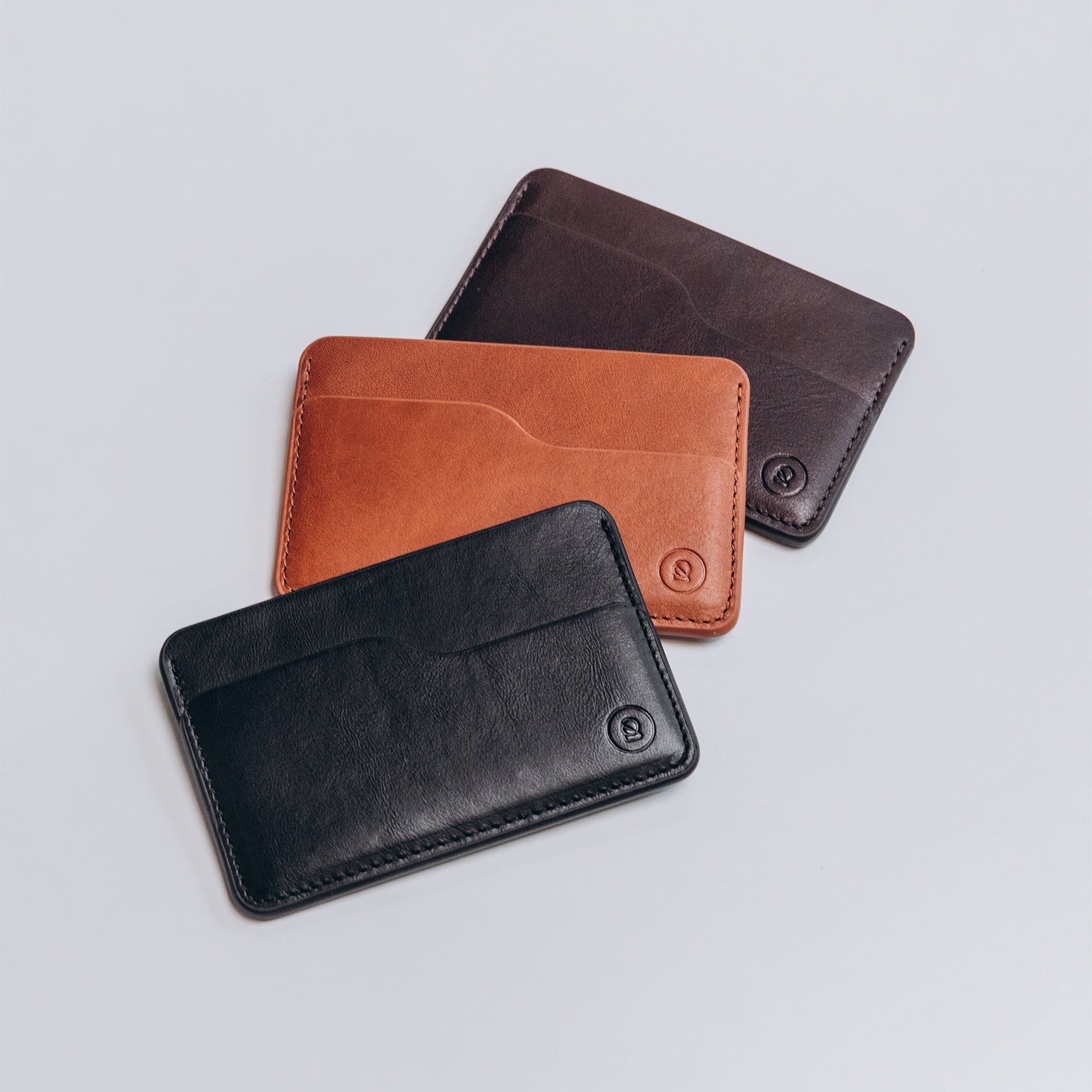 Leather Slim Cardholder - 3 Slots - Dark Brown - RYAN London