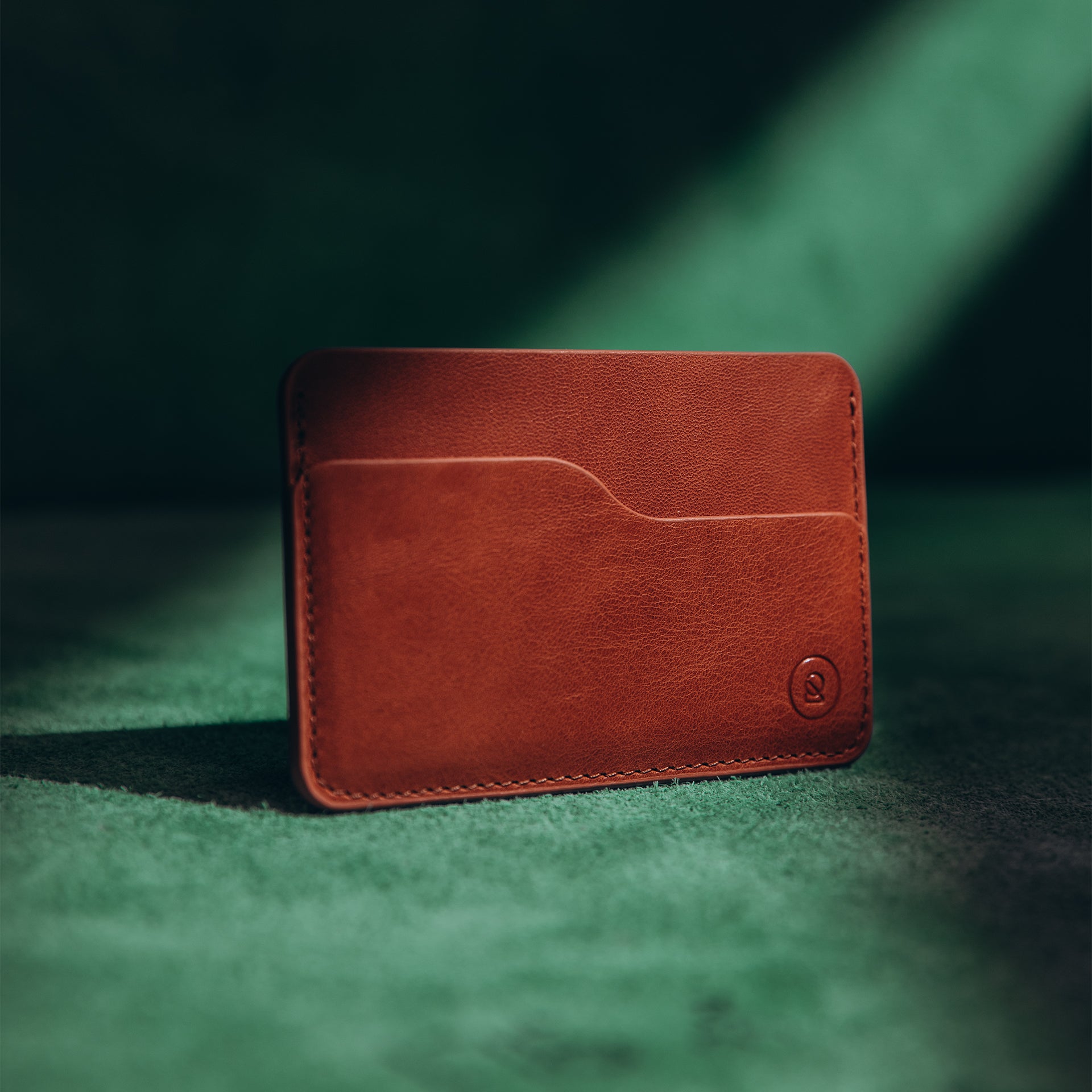 Leather Slim Cardholder - 3 Slots - Saddle Brown - RYAN London