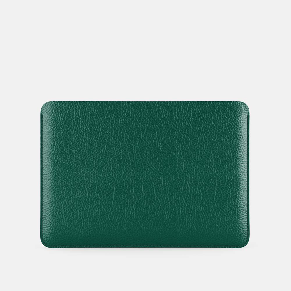 Leather iPad Air 11" Sleeve - Avocado Green and Orange - RYAN London