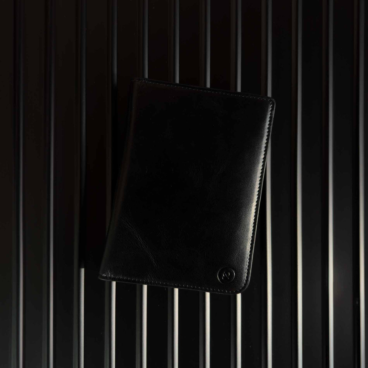 Premium Leather Passport Holder - Travel Essentials - Black