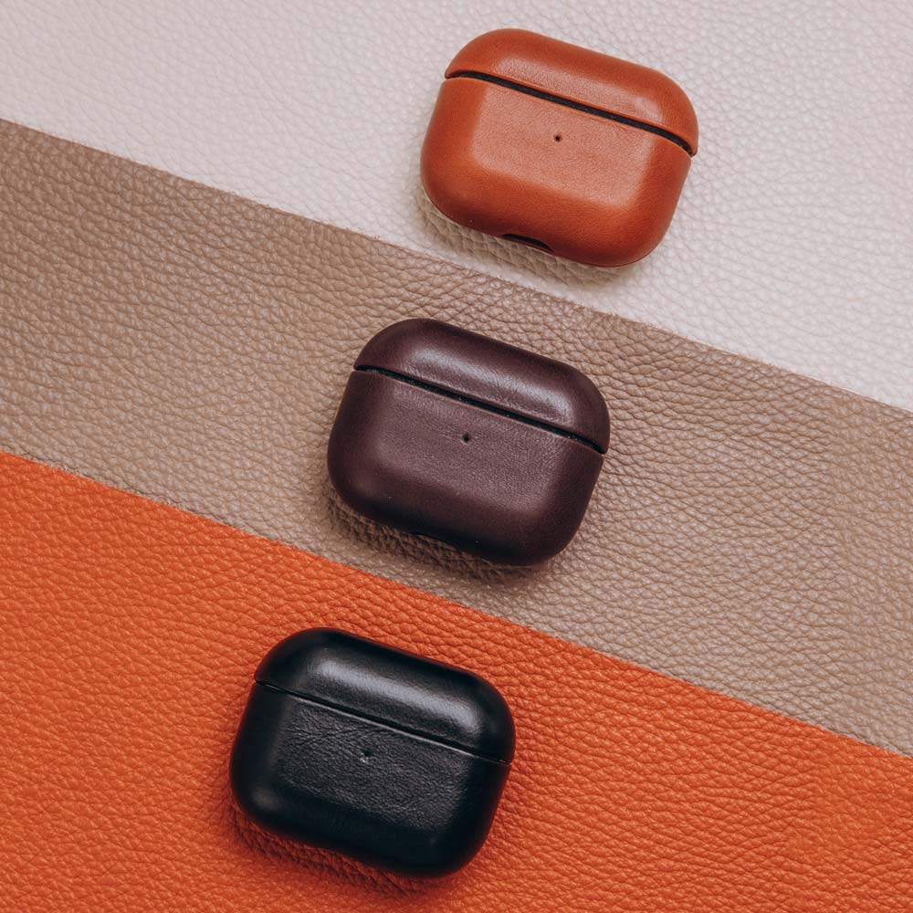 Leather AirPods (4th Generation) Case - Dark Brown