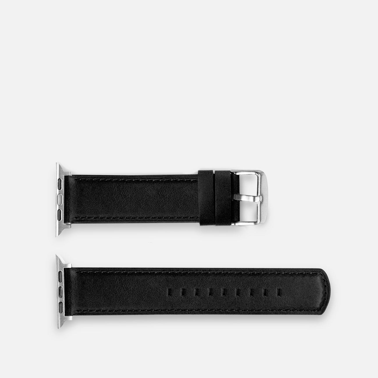 Luxury Leather Apple Watch Band Straps – Black