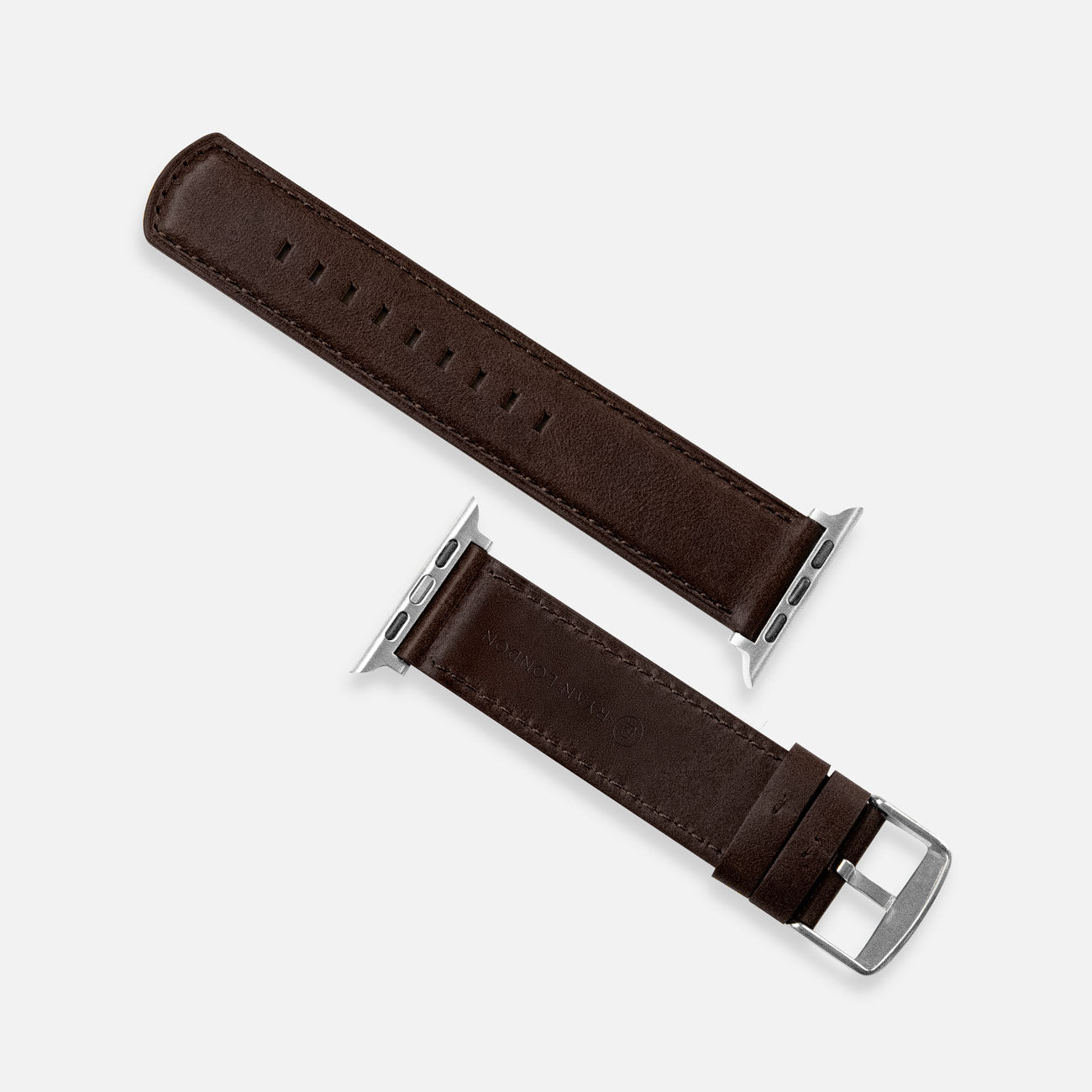Luxury Leather Apple Watch Band Straps – Dark Brown
