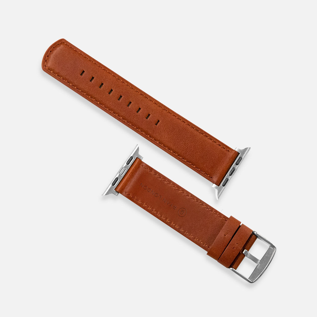 Luxury Leather Apple Watch Band Straps – Saddle Brown