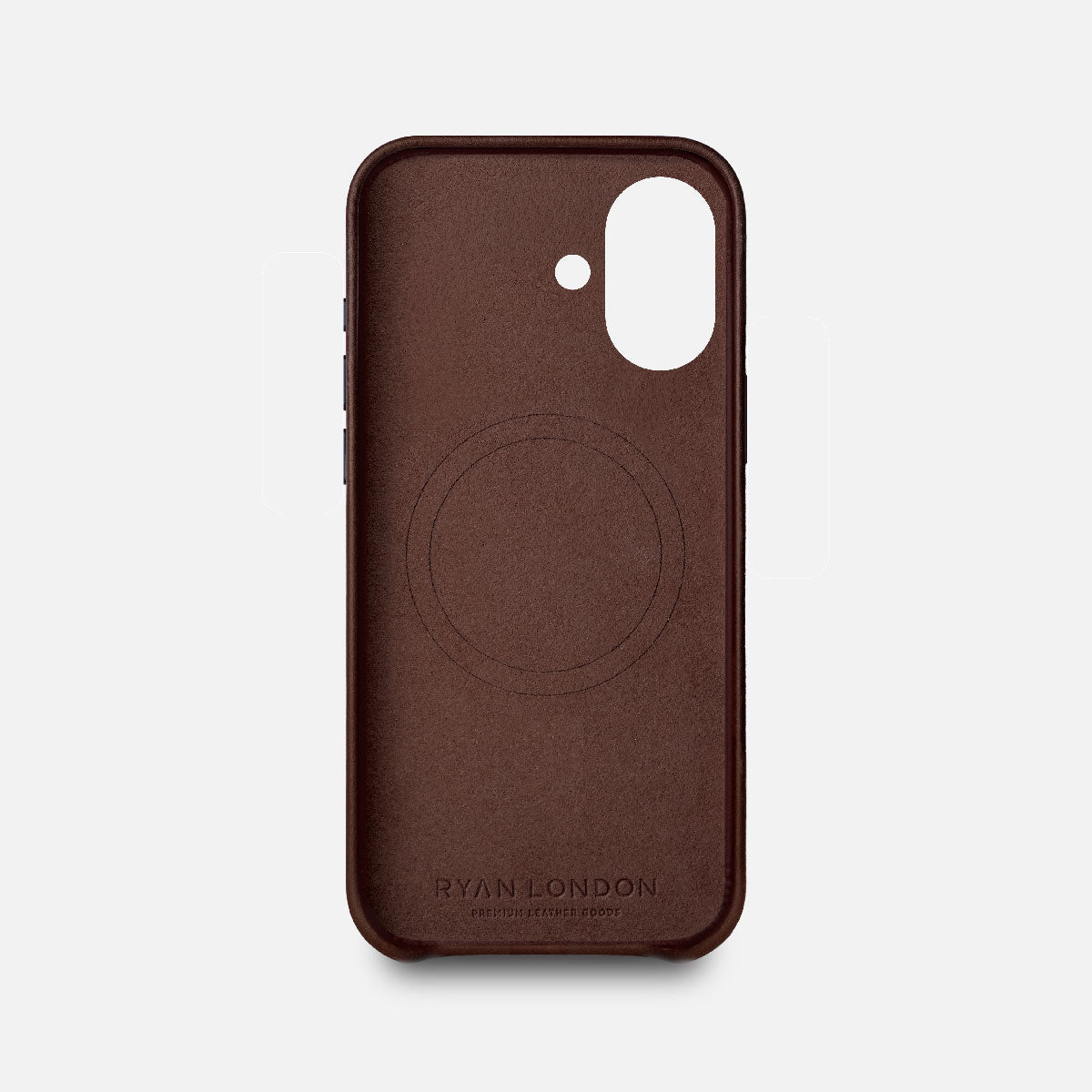 Leather iPhone 17 Shell Case, MagSafe - Dark Brown