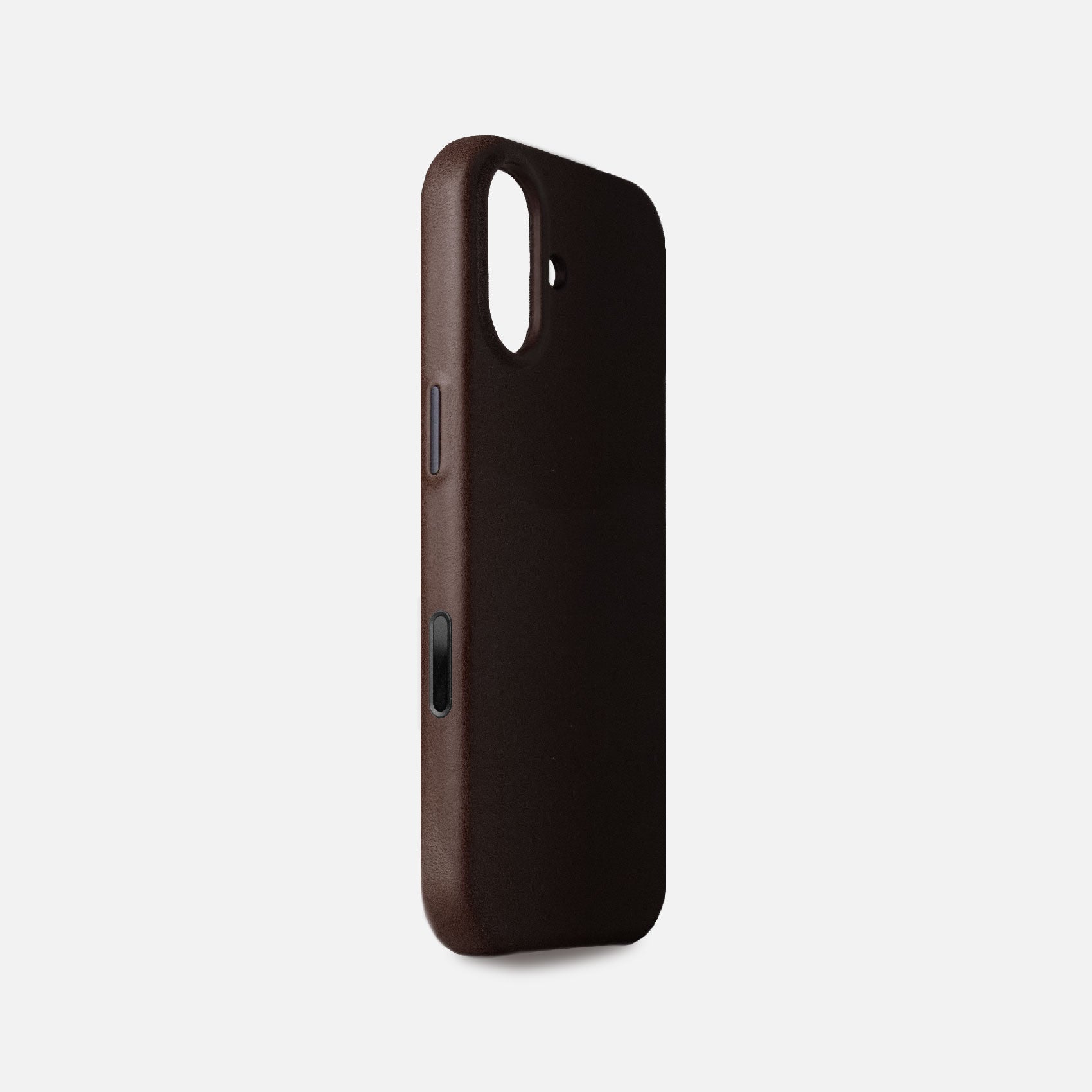 Leather iPhone 17 Shell Case, MagSafe - Dark Brown