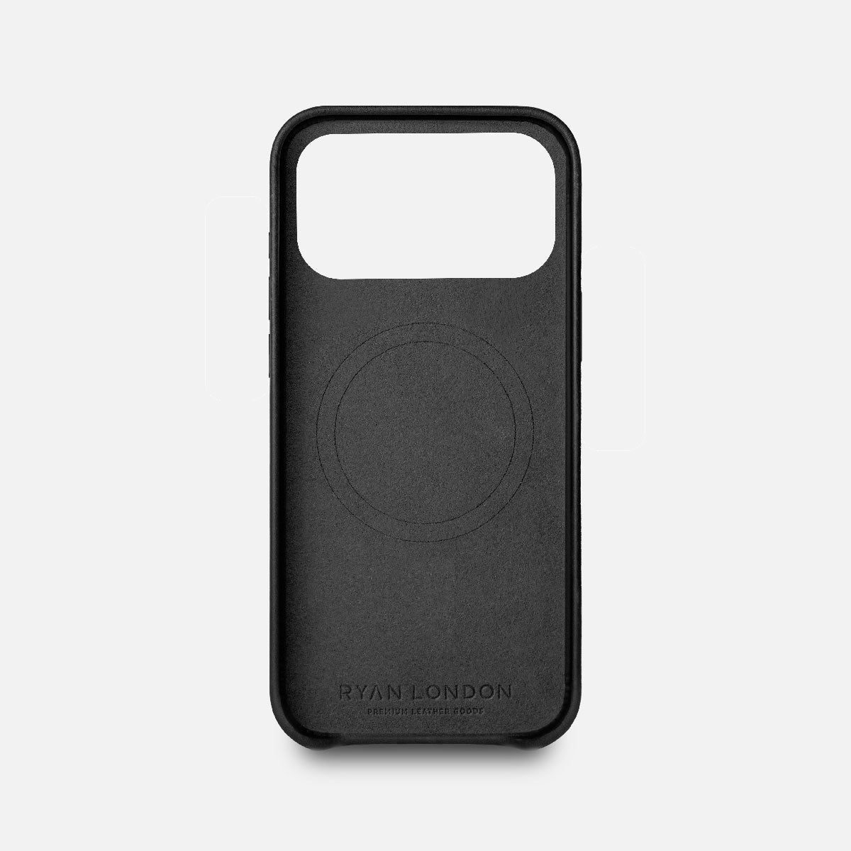 Leather iPhone 17 Pro Shell Case, MagSafe - Black