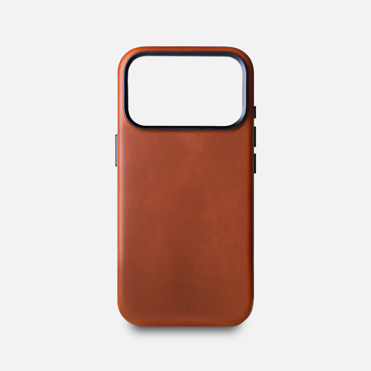 Leather iPhone 17 Pro Shell Case Metal, MagSafe - Saddle Brown