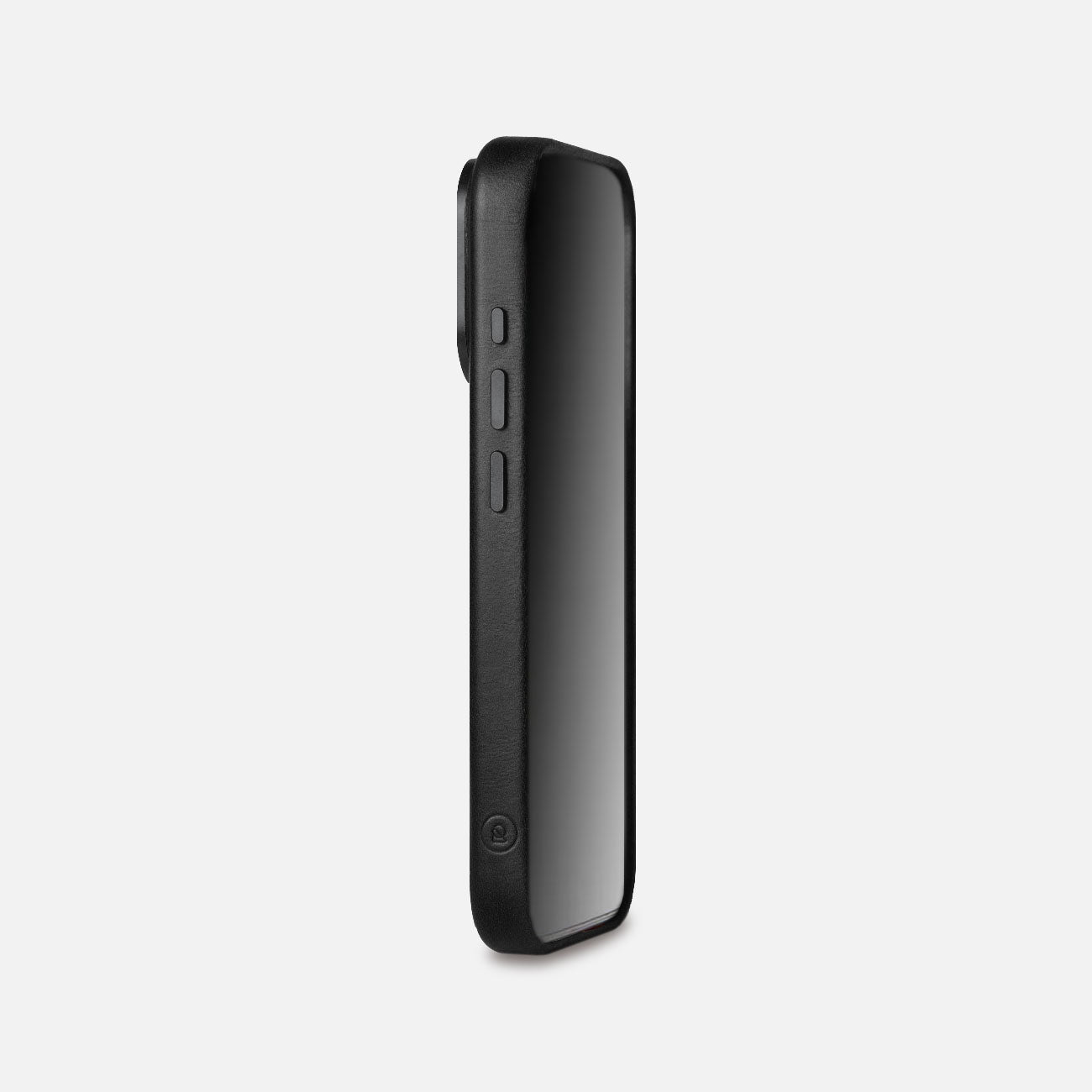 Leather iPhone 18 Pro Shell Case Metal, MagSafe - Black