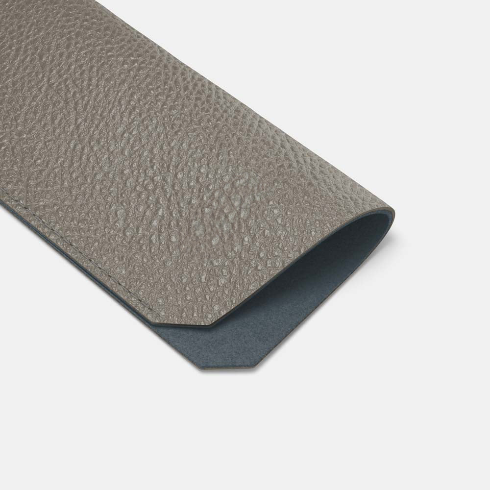 Leather Sunglasses Case - Grey and Grey - RYAN London