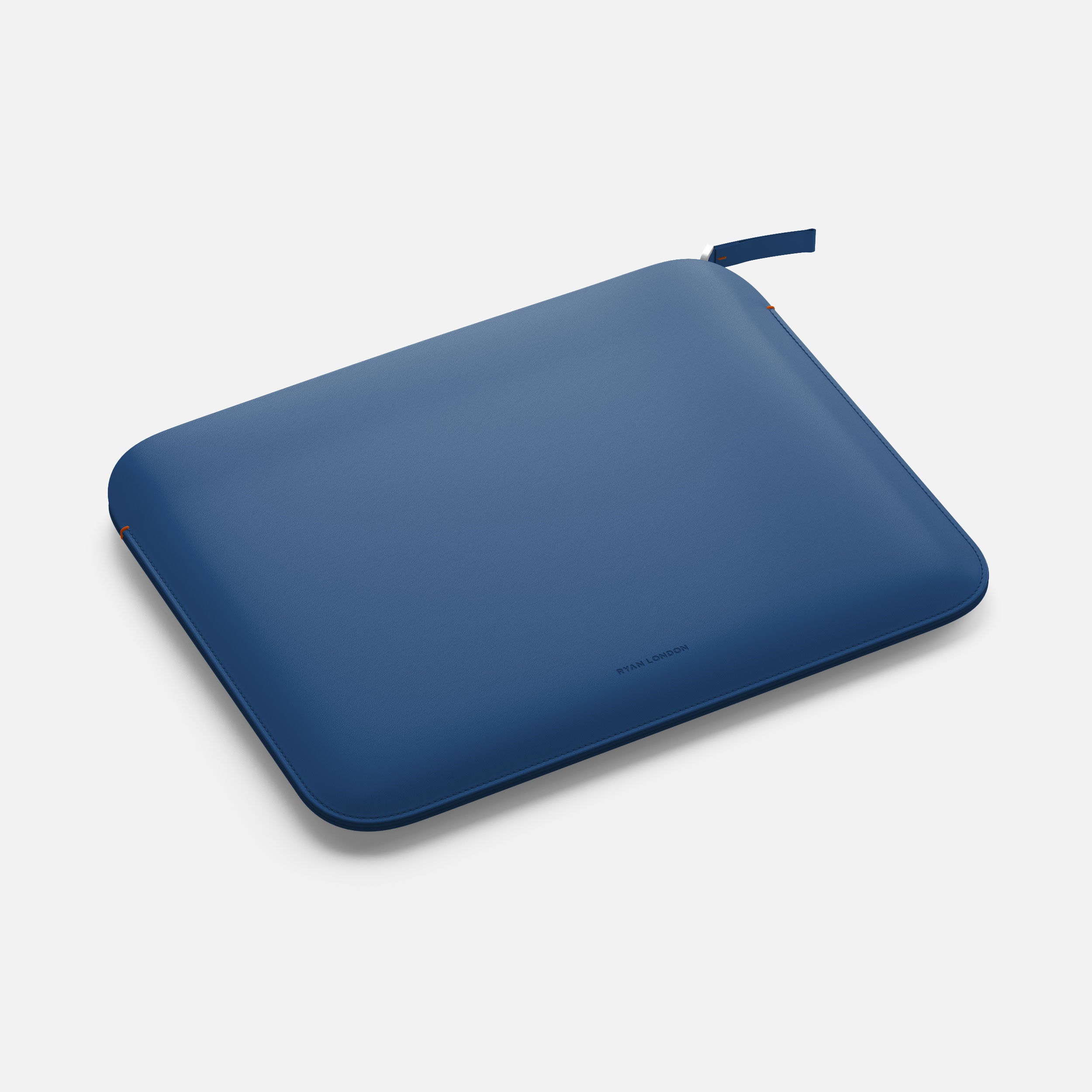 Luxury Nappa Leather iPad Air 11" sleeve with zip - Turquoise Blue