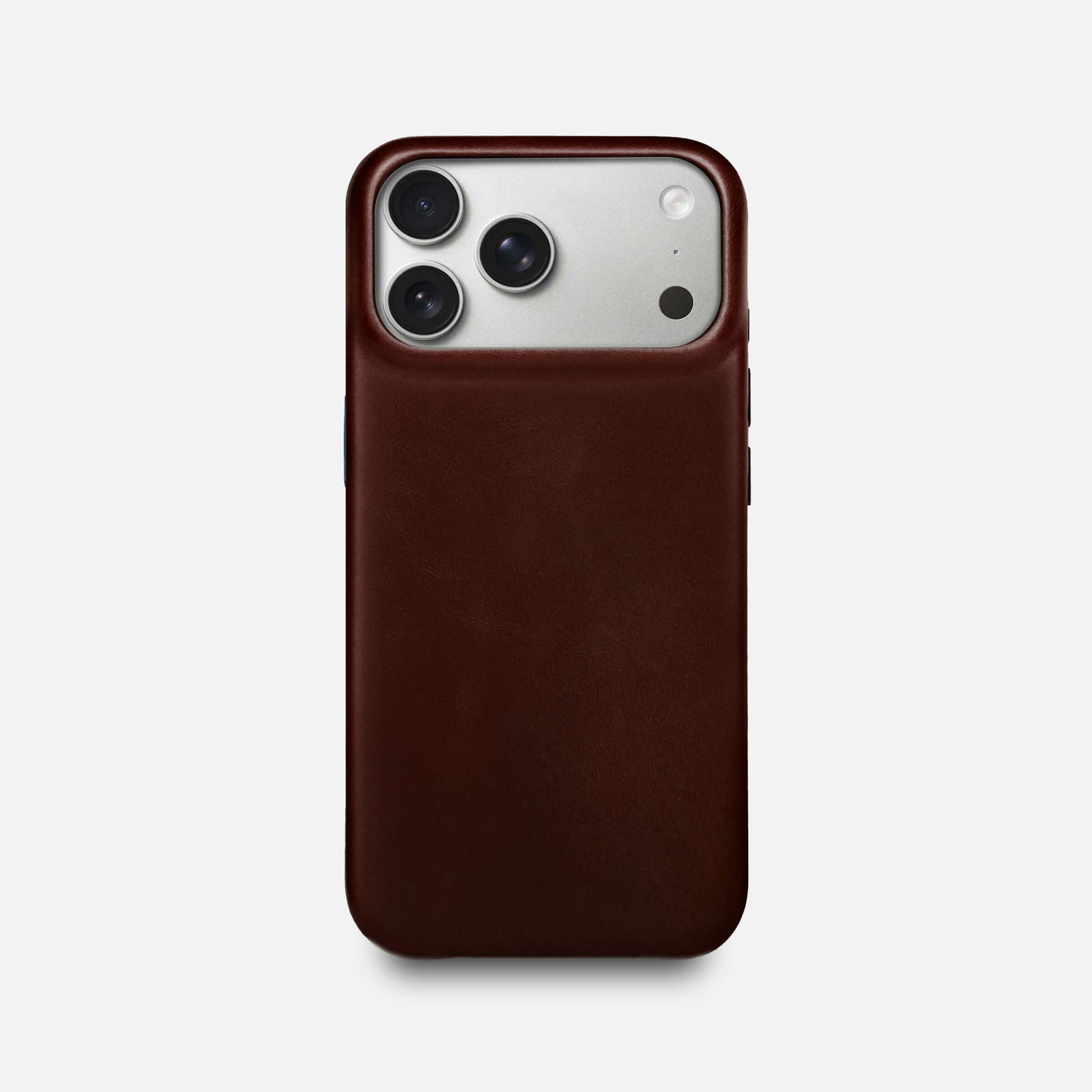 Leather iPhone 17 Pro Shell Case, MagSafe - Dark Brown - RYAN London