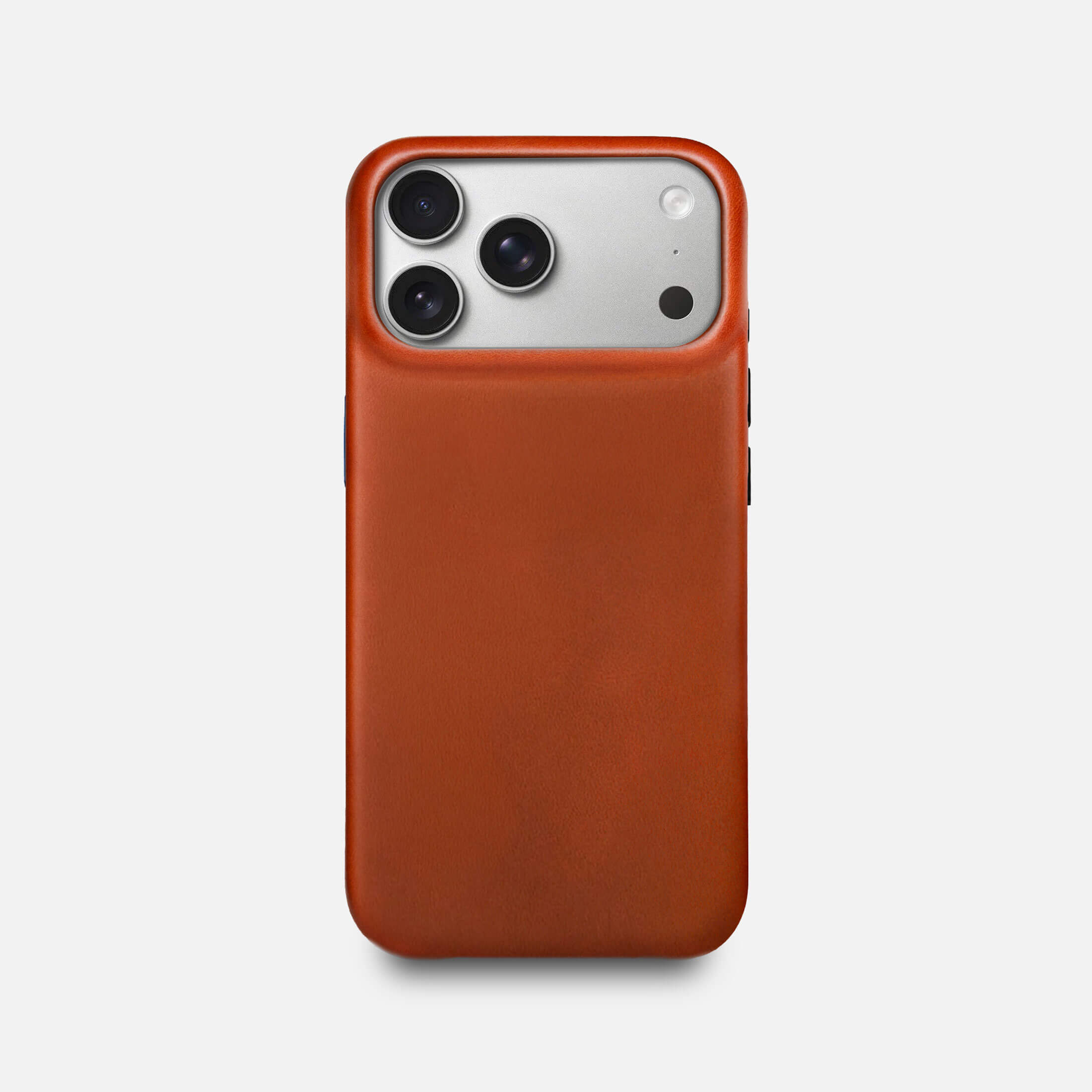最終値引　iPhone17用レザーケース RyanLondon Leather iPhone 17 Pro Max Shell Case, MagSafe - Saddle Brown