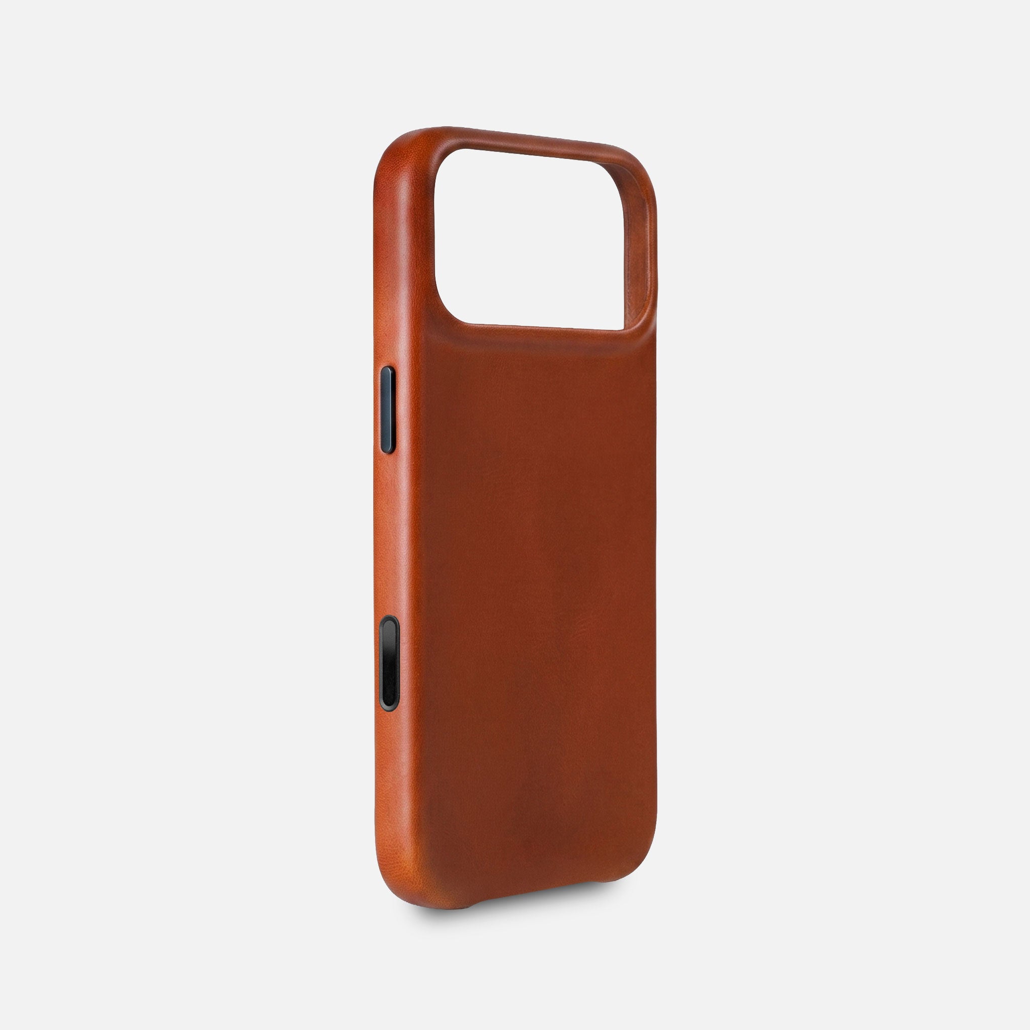 Leather iPhone 17 Pro Shell Case, MagSafe - Saddle Brown - RYAN London