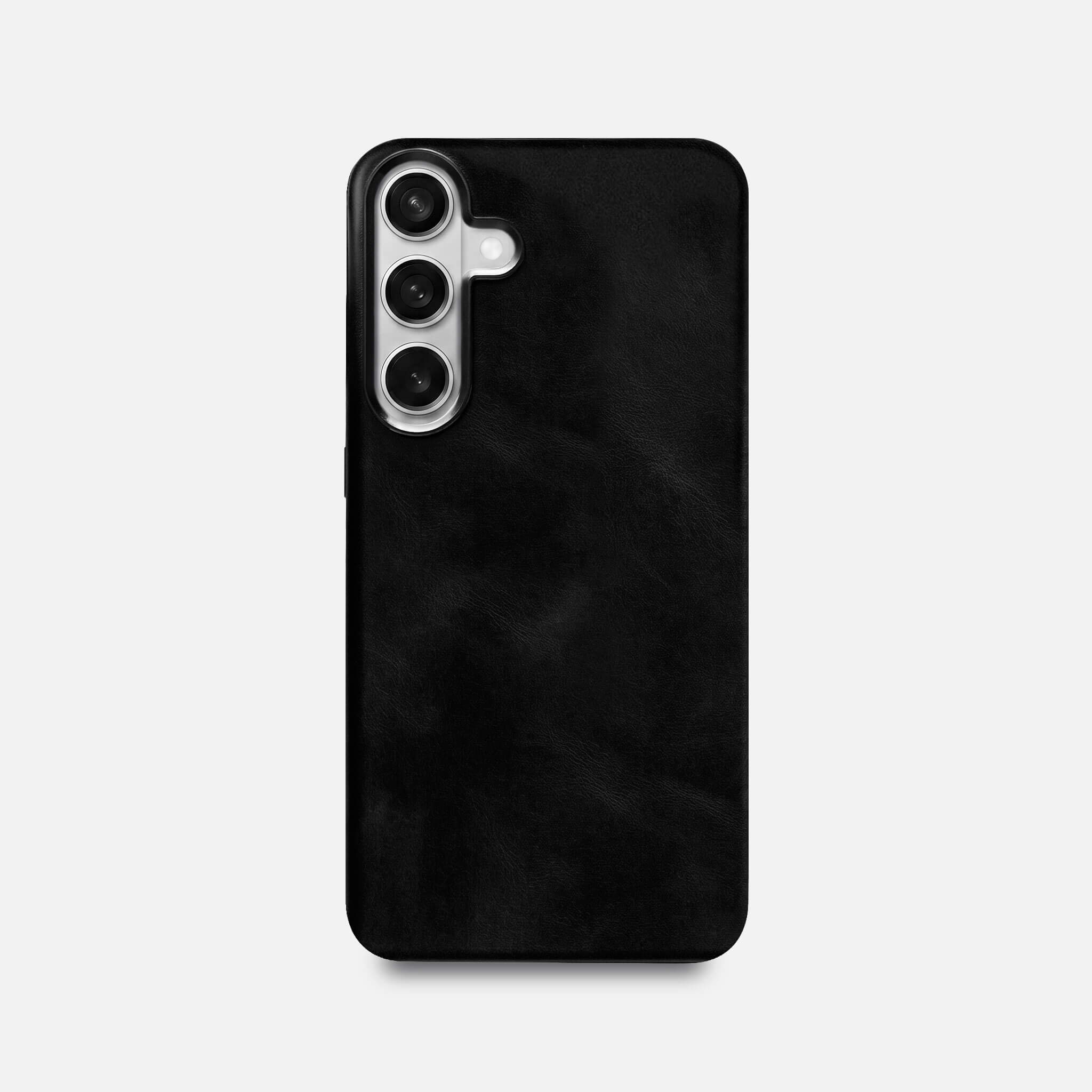 Samsung S26+ Leather Shell Case - Black