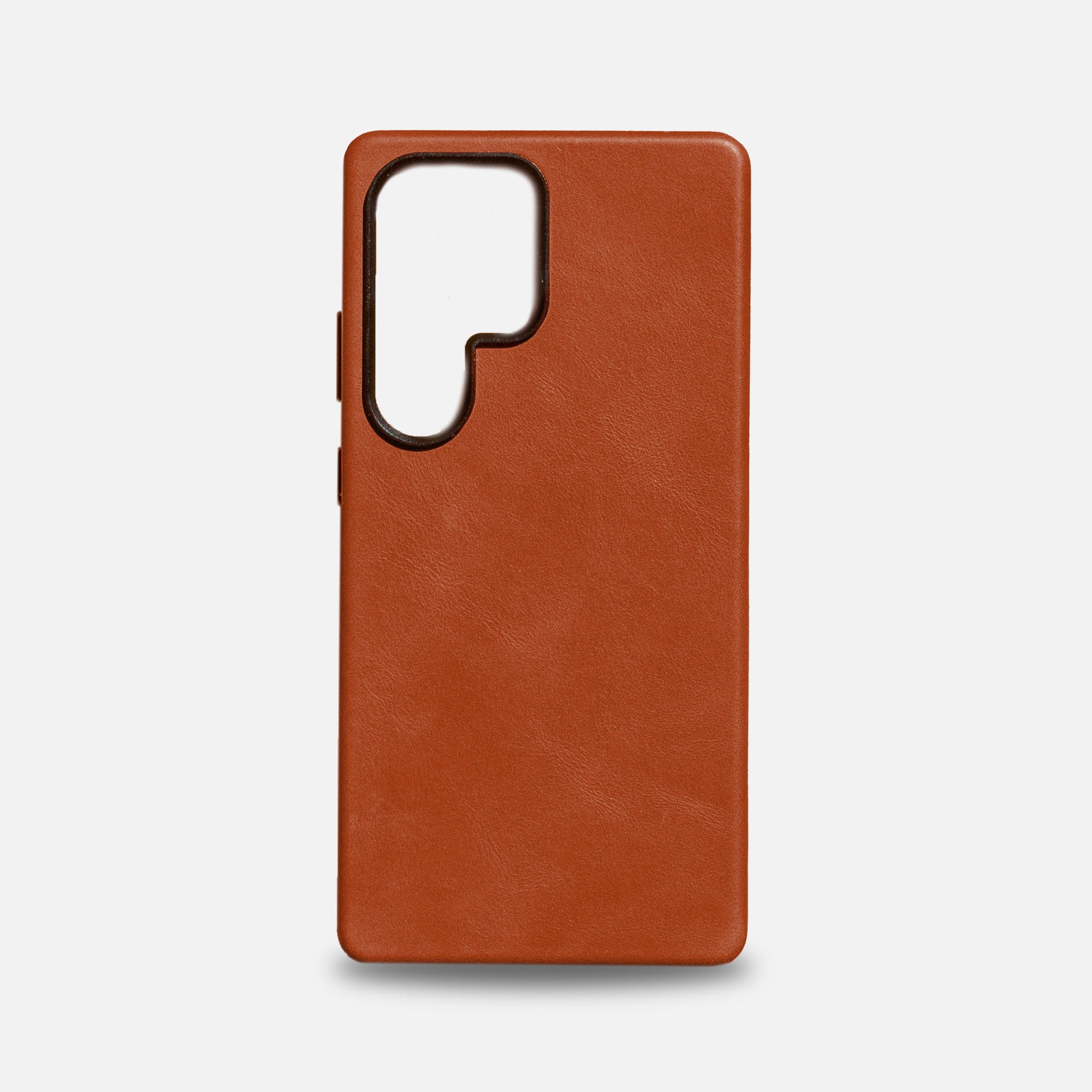 Samsung S25 Ultra Leather Shell Case - Saddle Brown
