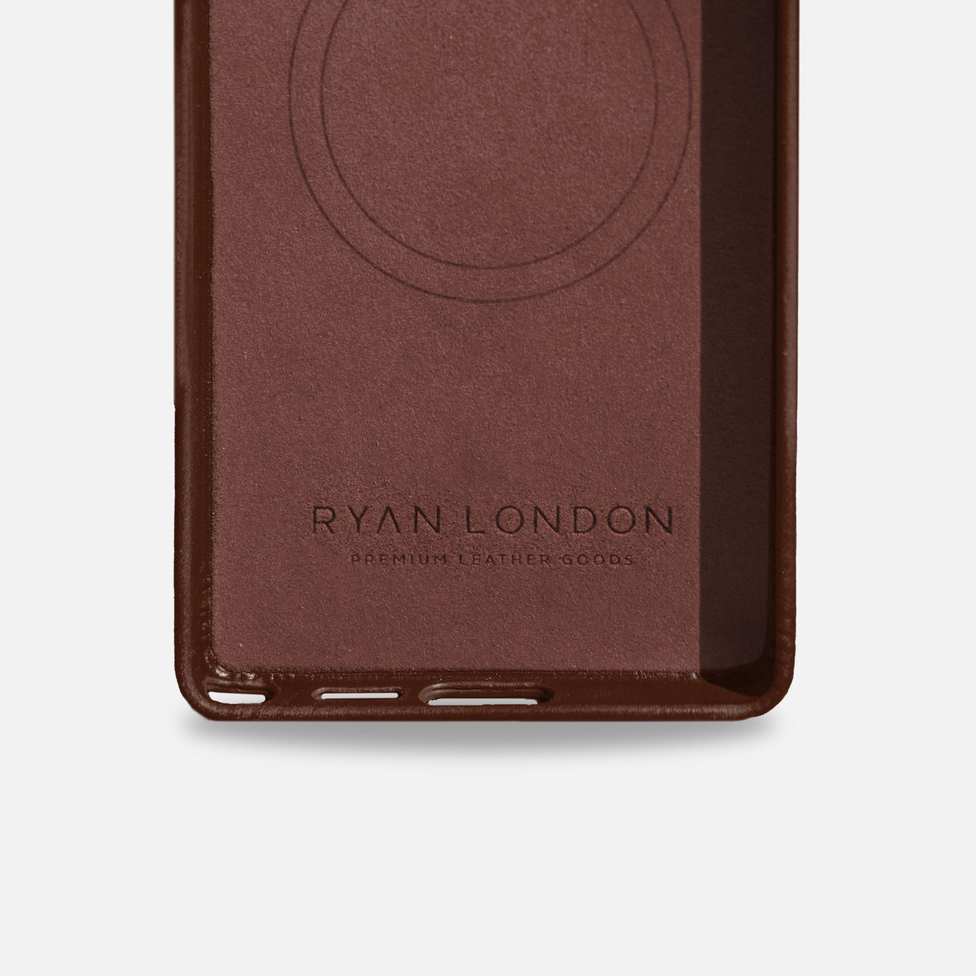 Samsung S25 Ultra Leather Shell Case - Dark Brown
