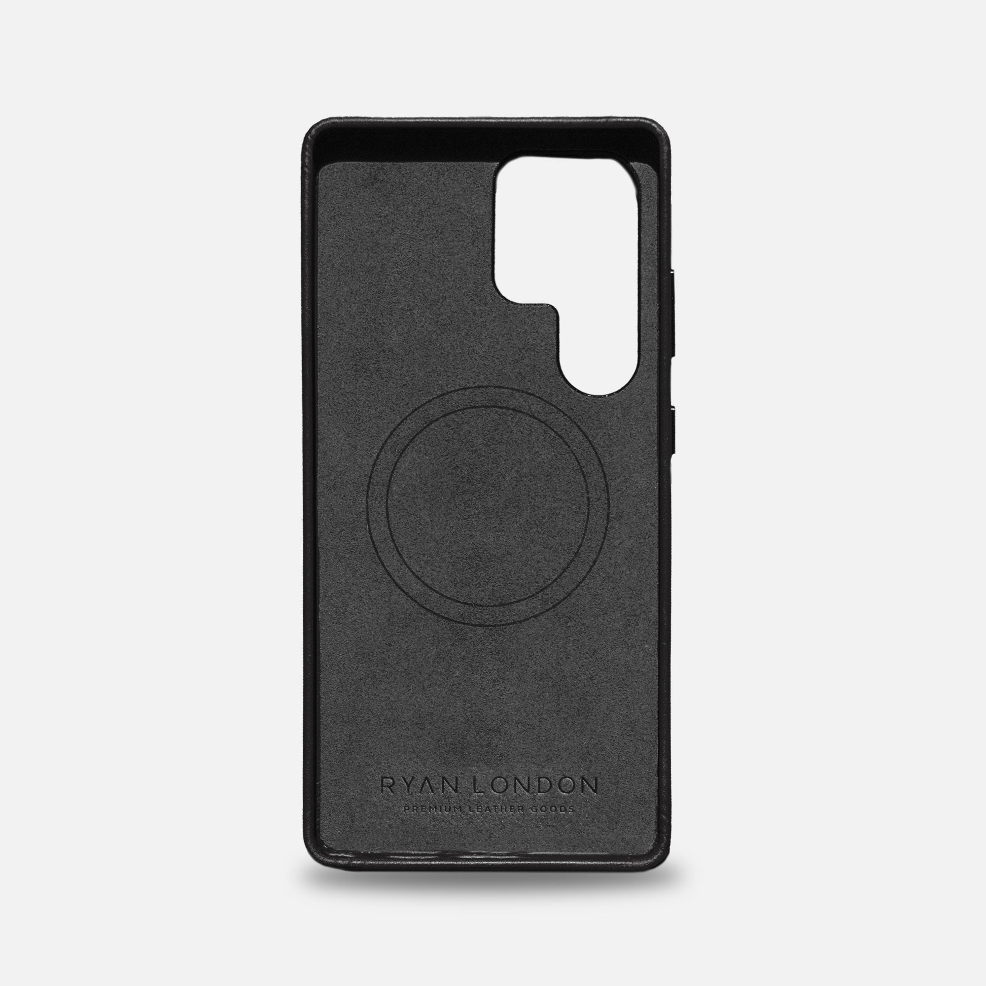 Samsung S25 Ultra Leather Shell Case - Black