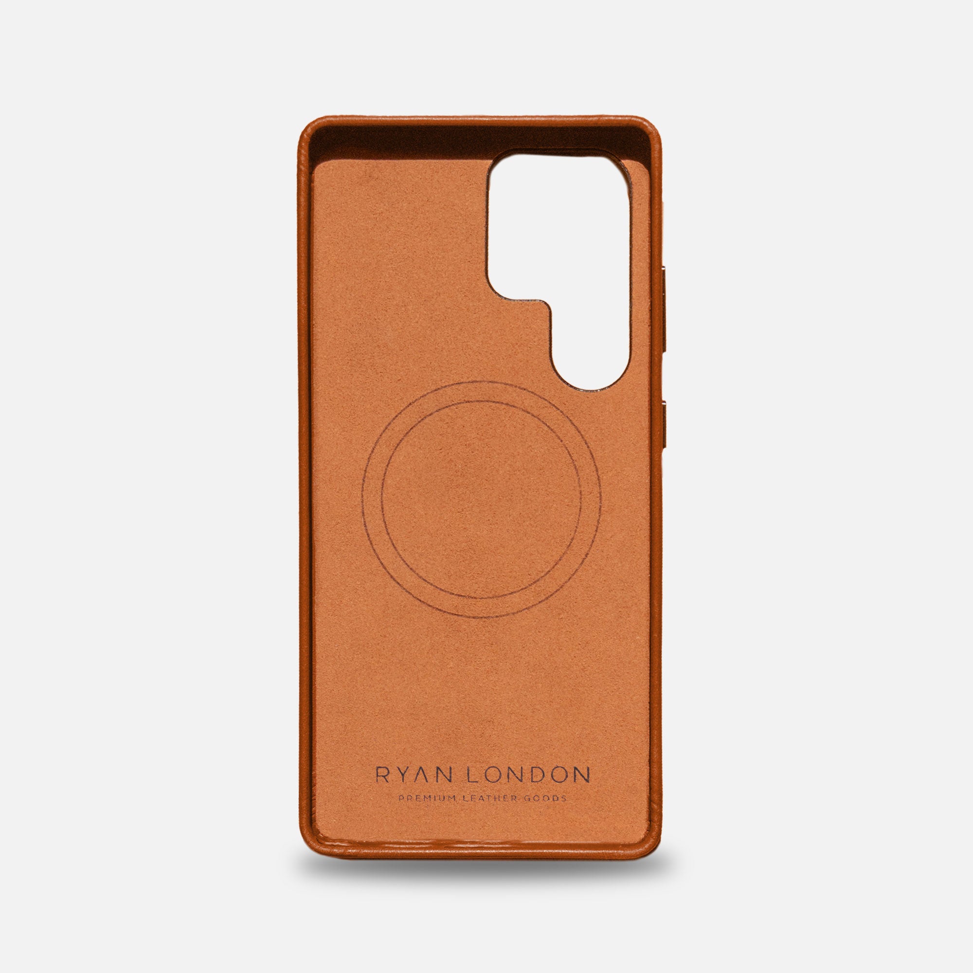 Samsung S25 Ultra Leather Shell Case - Saddle Brown