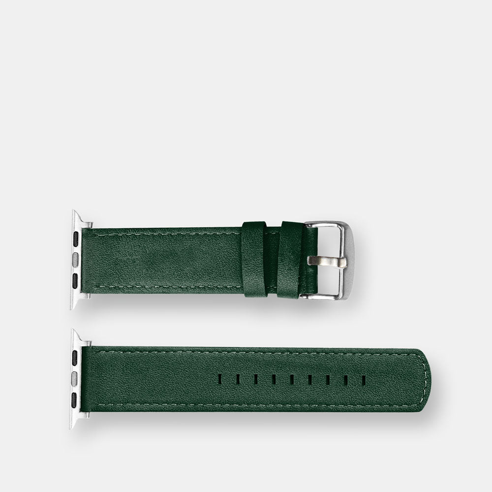 Luxury Nappa Leather Apple Watch Band Straps – Avocado Green
