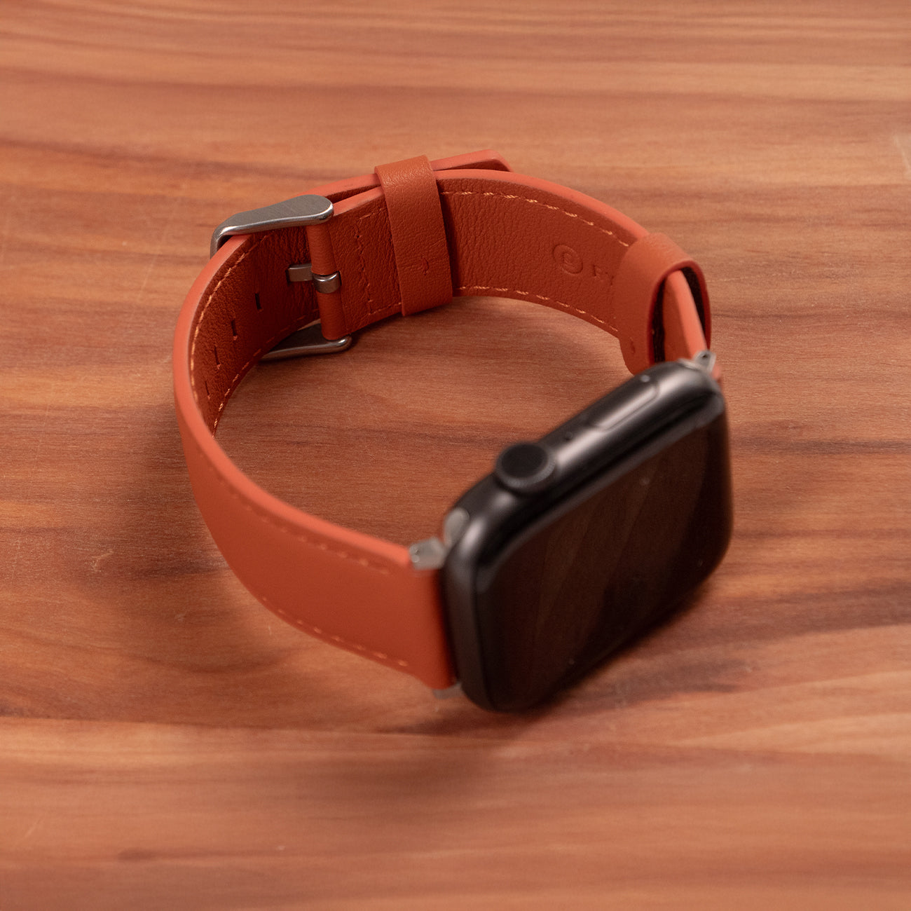 Luxury Nappa Leather Apple Watch Band Straps – Orange