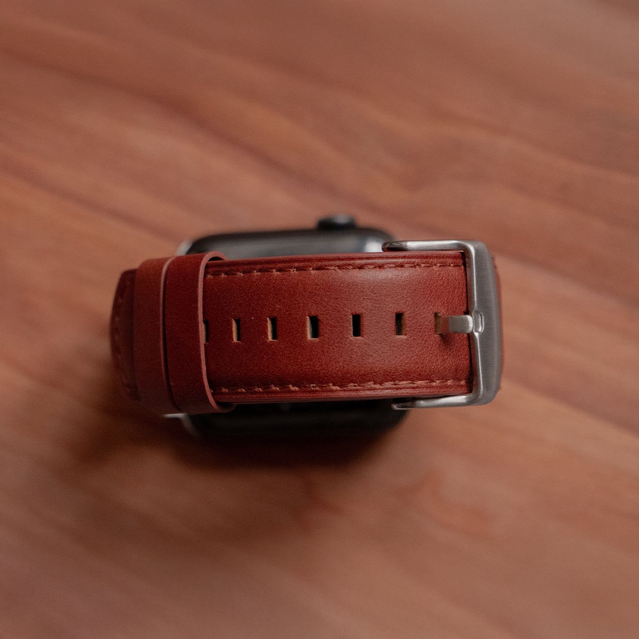 Luxury Leather Apple Watch Band Straps – Saddle Brown