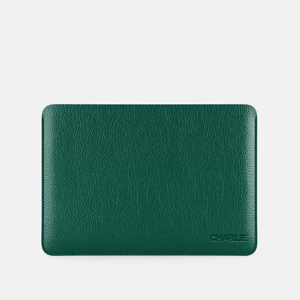 Leather iPad Pro 12.9 Sleeve - Black and Black - RYAN London