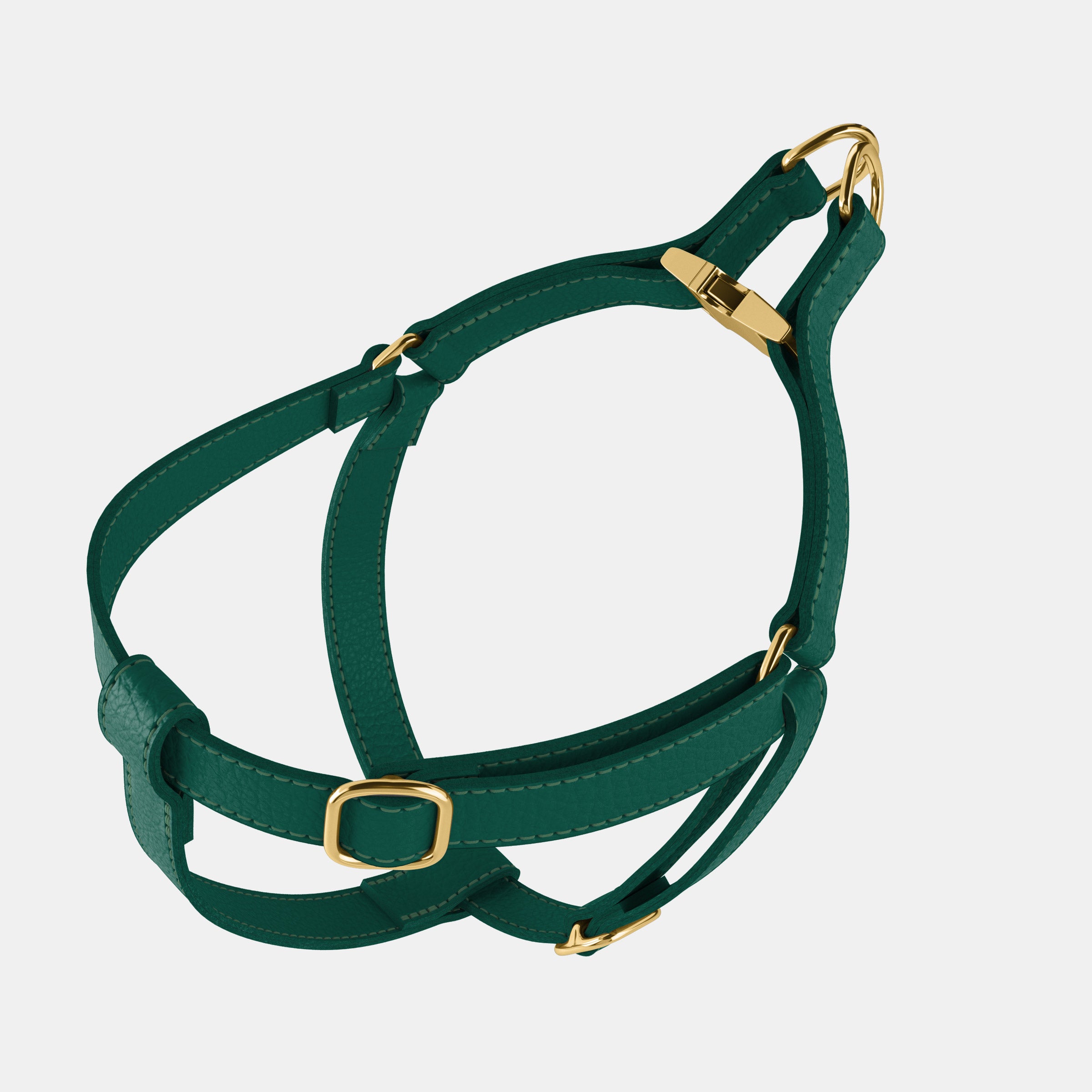Leather Dog Harness - Avocaod Green - RYAN London