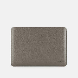 Leather iPad Sleeve - Grey and Grey