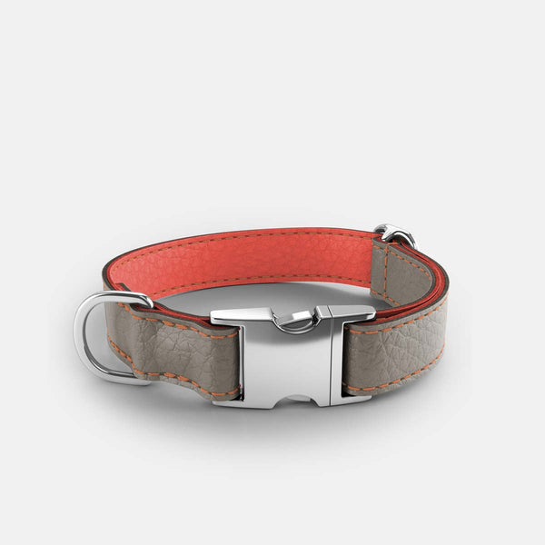 Grey 2025 leather collar