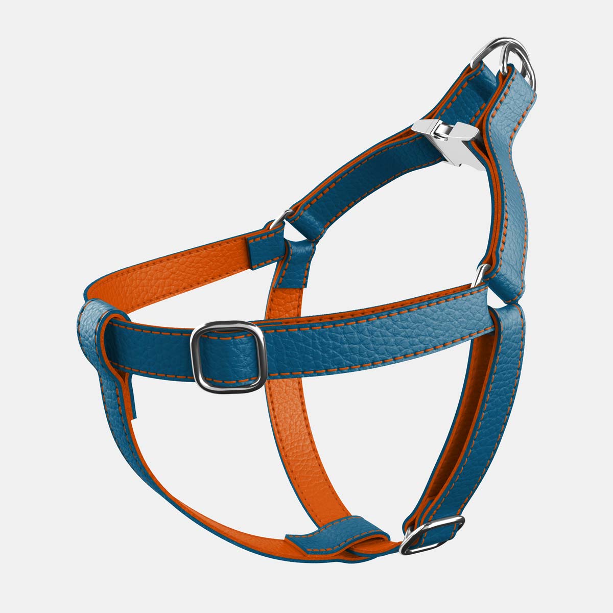 Leather pet harness best sale