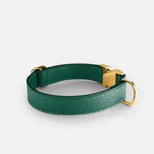 Leather Dog Collar - Avocado Green
