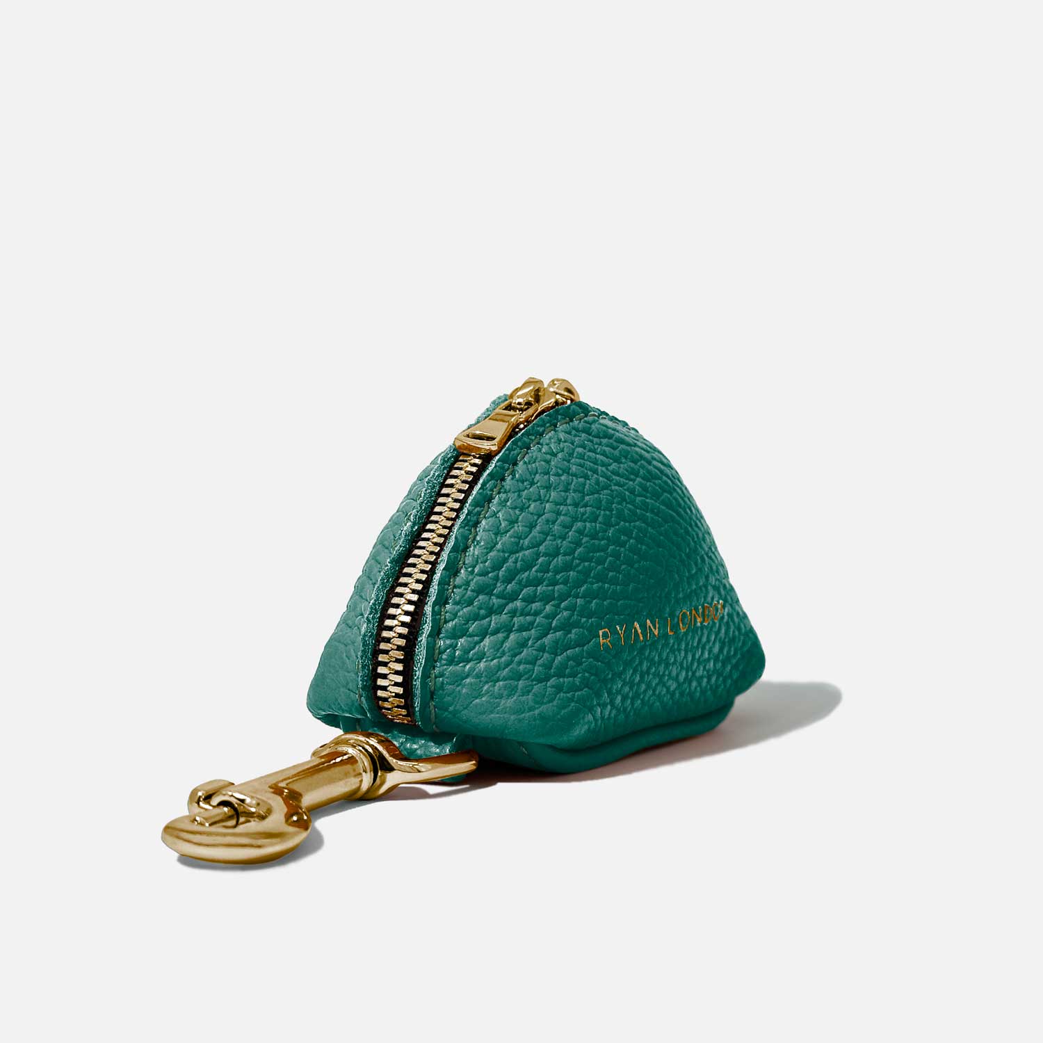 Leather Dog Poop Bag Holder - Avocado Green - RYAN London