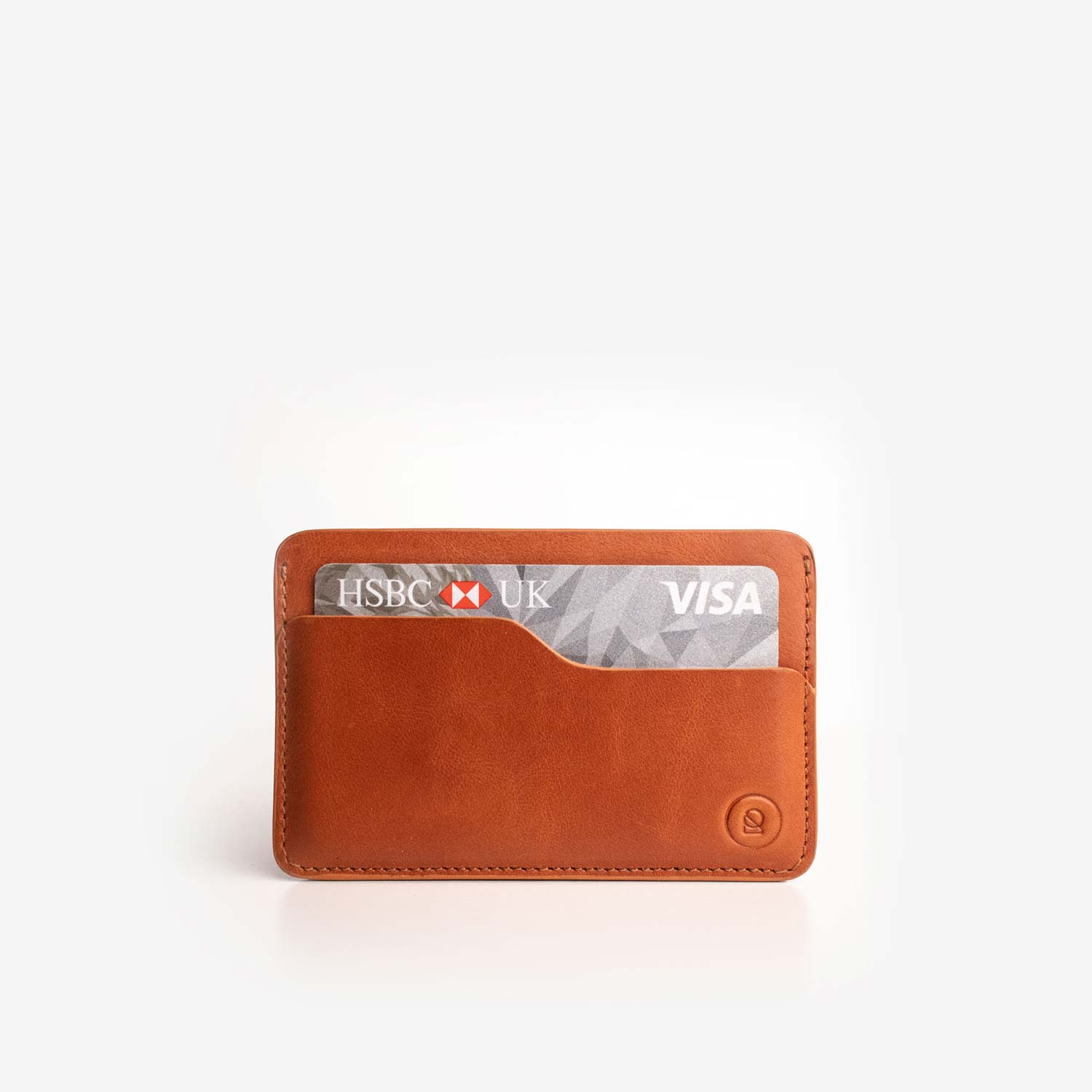Leather Slim Cardholder Saddle Brown RYAN London
