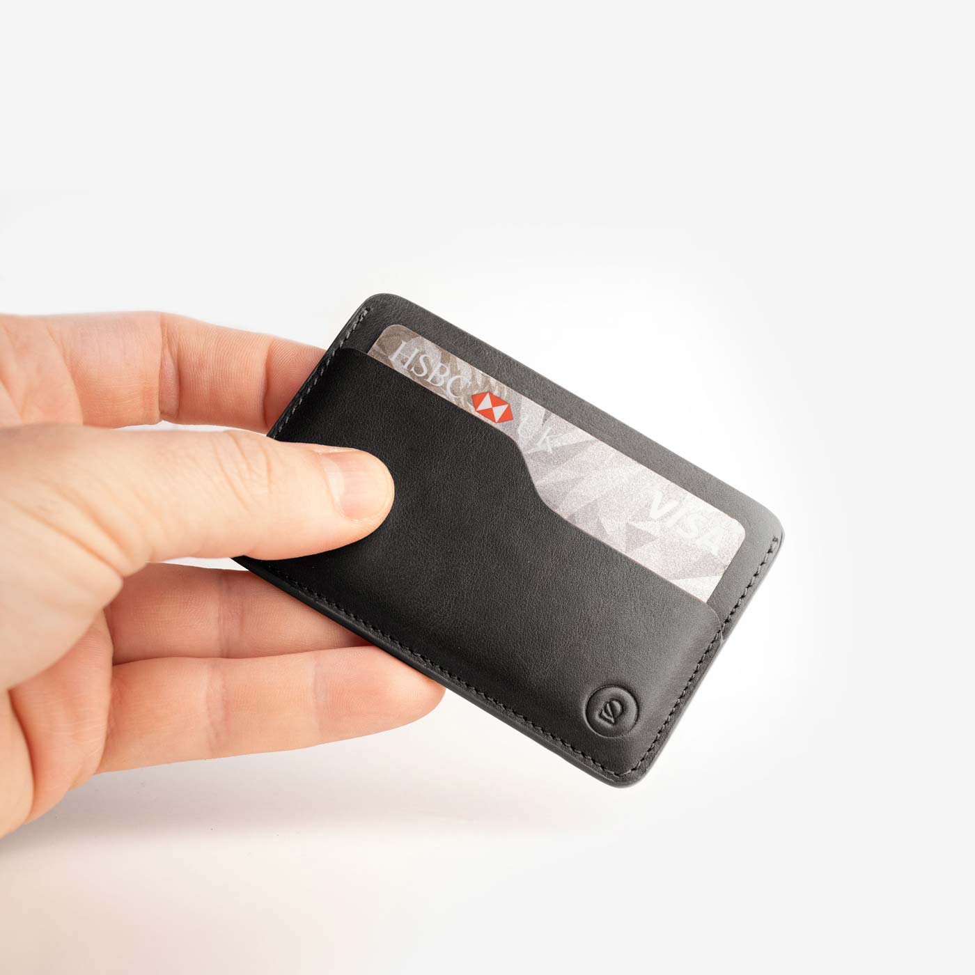Leather Slim Cardholder - Black - RYAN London