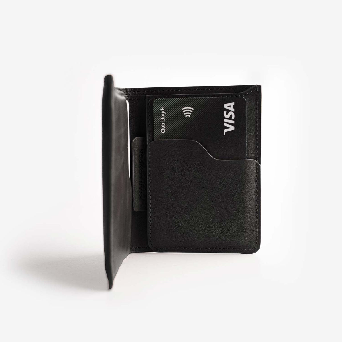 Super Slim Bi-fold wallet - Black - RYAN London