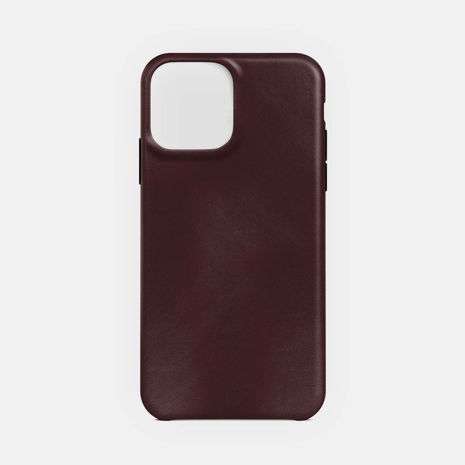 Leather iPhone 13 Pro Max Shell Case, MagSafe - Dark Brown - RYAN London