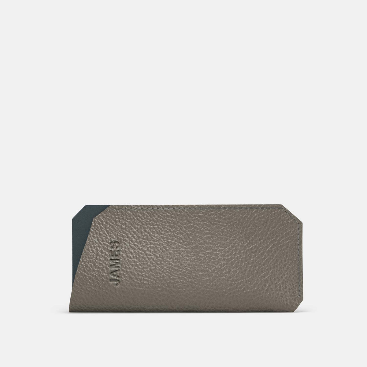 Leather Sunglasses Case - Grey and Grey - RYAN London