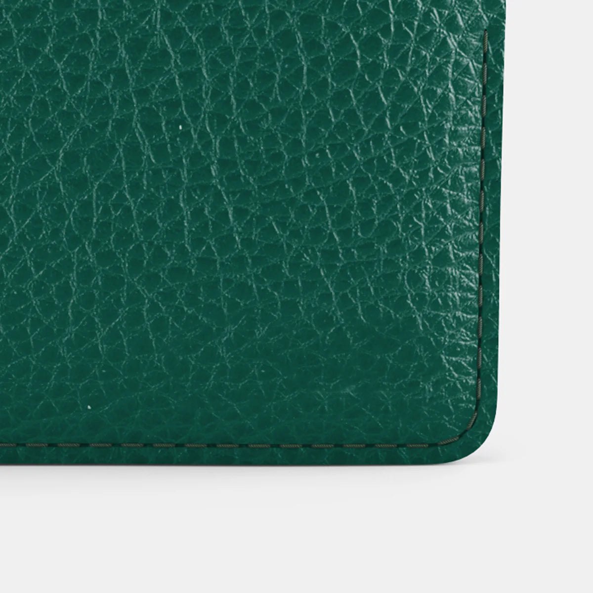 Leather Slim Cardholder - Avocado Green and Orange