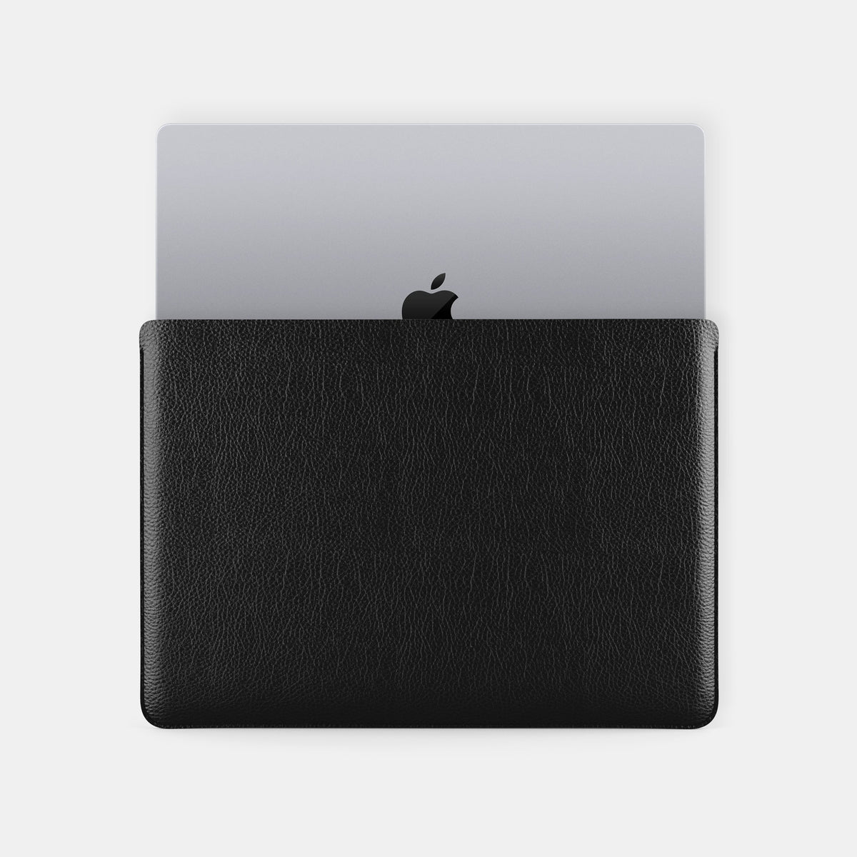 Luxury Leather Macbook Pro 14&quot; Sleeve - Black and Black - RYAN London 