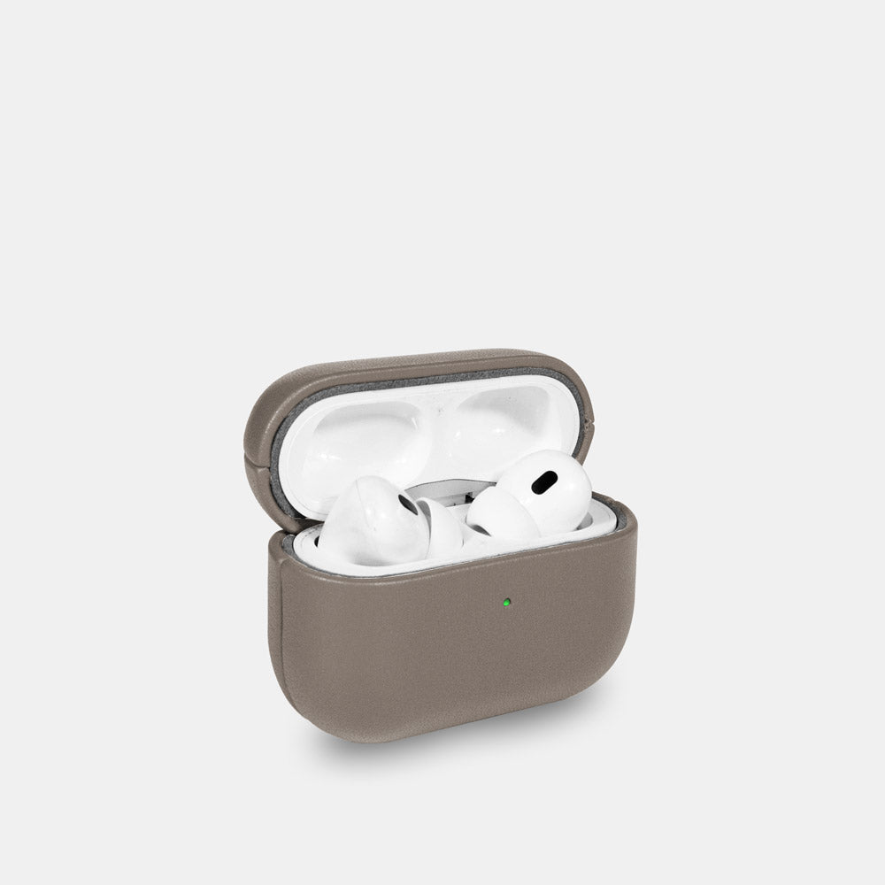 Nappa Leather AirPods Pro (2nd Generation) Case - Grey