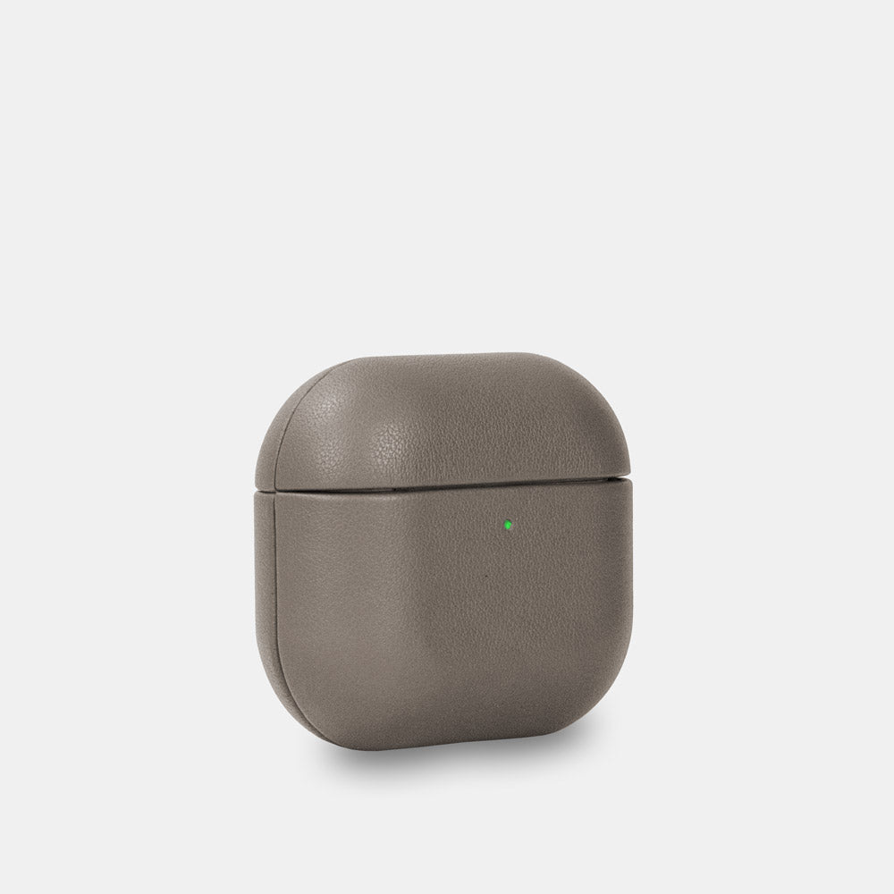 Nappa Leather AirPods (4th Generation) Case - Grey