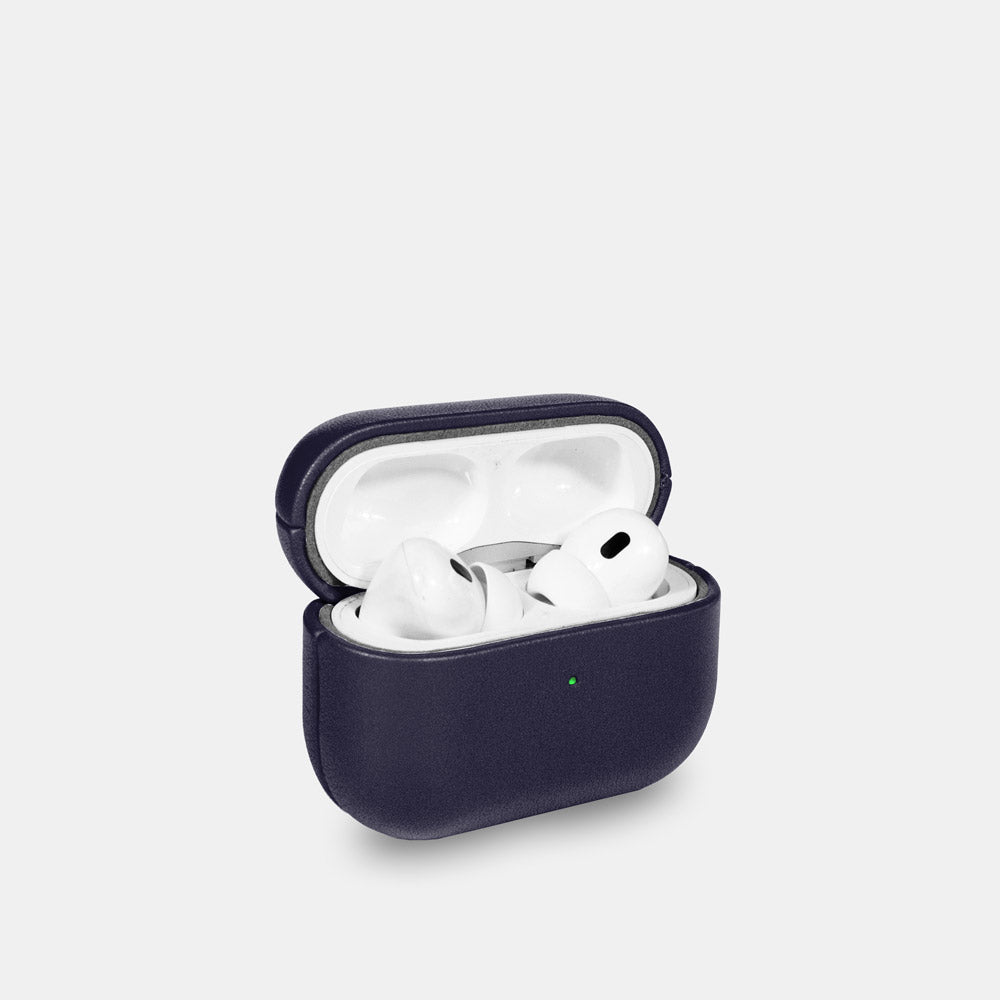 Nappa Leather AirPods Pro (2nd Generation) Case - Navy Blue