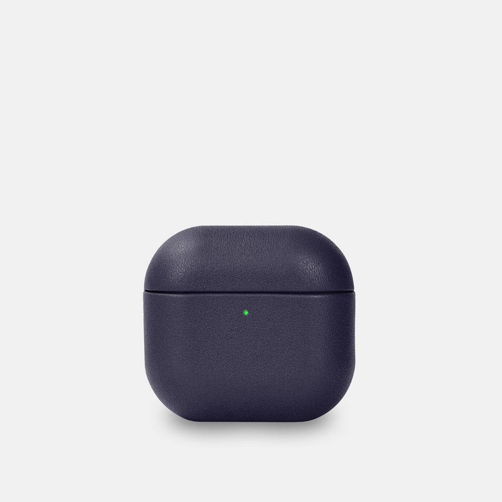 Nappa Leather AirPods (4th Generation) Case - Navy Blue