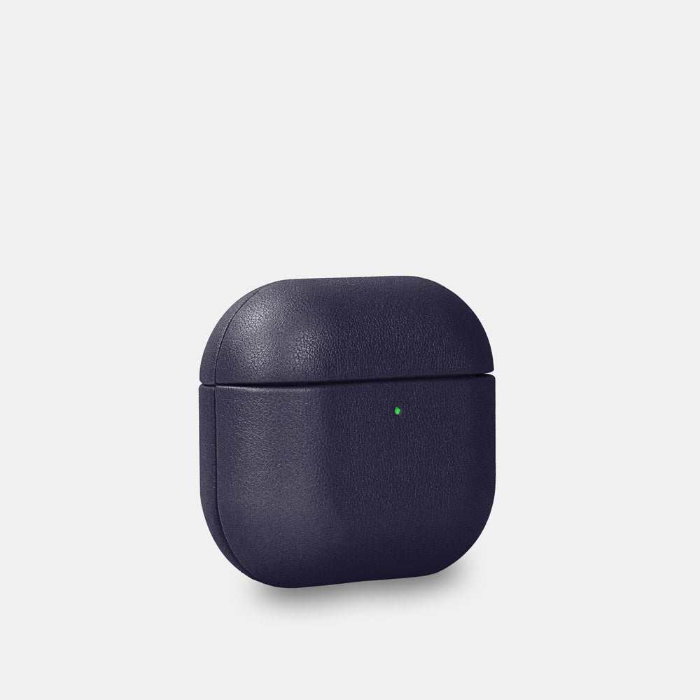 Nappa Leather AirPods (4th Generation) Case - Navy Blue