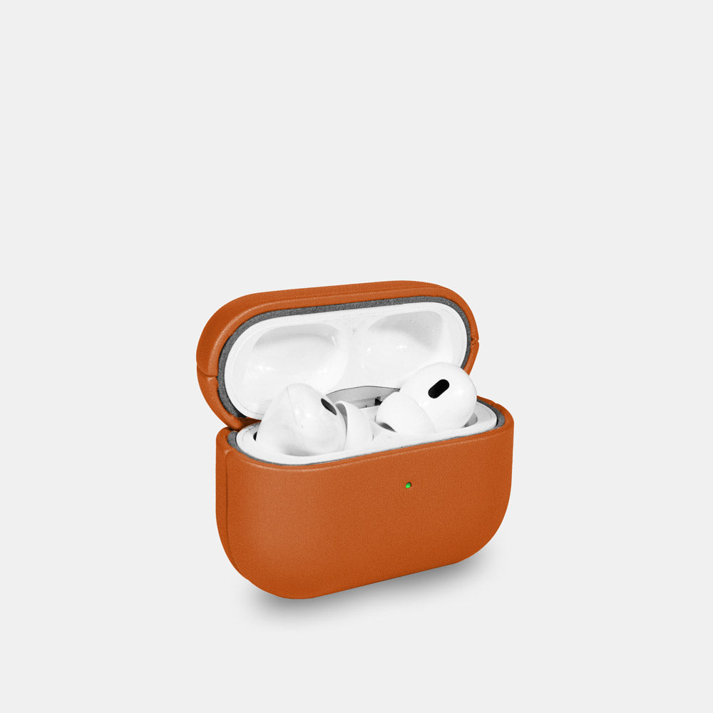 Nappa Leather AirPods Pro (2nd Generation) Case - Orange