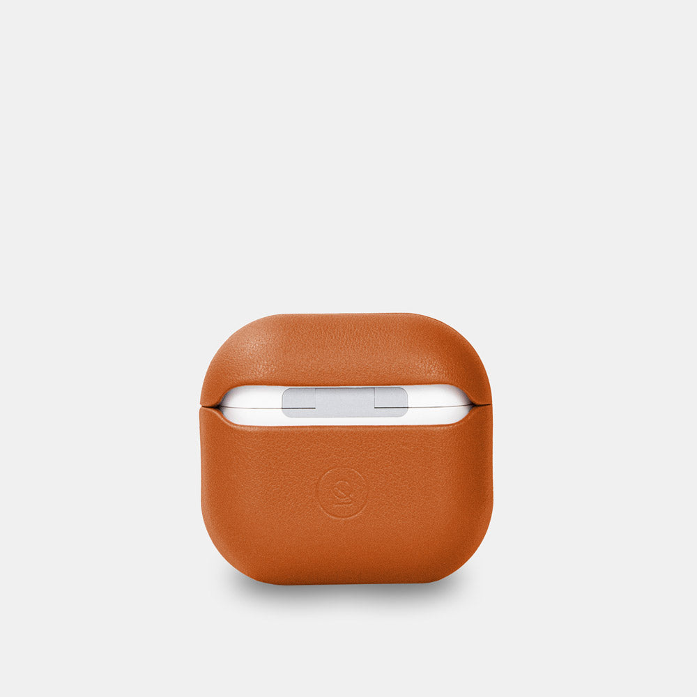 Nappa Leather AirPods (4th Generation) Case - Orange